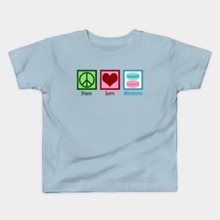 Peace Love Macarons Kids T-Shirt